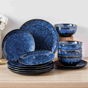 Starry 12 Piece Petite Stoneware Dinnerware Set