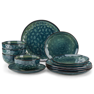 Starry 12 Piece Petite Stoneware Dinnerware Set
