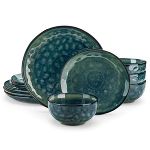 Starry 12 Piece Petite Stoneware Dinnerware Set