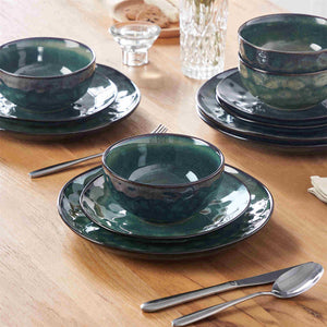 Starry 12 Piece Petite Stoneware Dinnerware Set