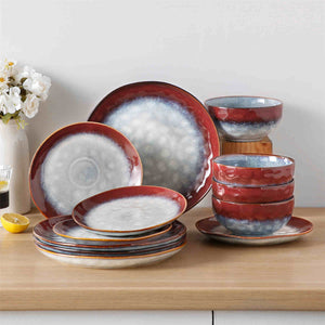 Starry 12 Piece Petite Stoneware Dinnerware Set
