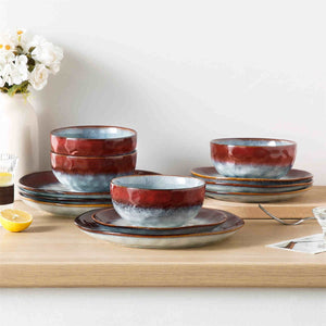 Starry 12 Piece Petite Stoneware Dinnerware Set