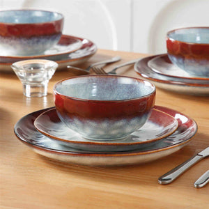 Starry 12 Piece Petite Stoneware Dinnerware Set