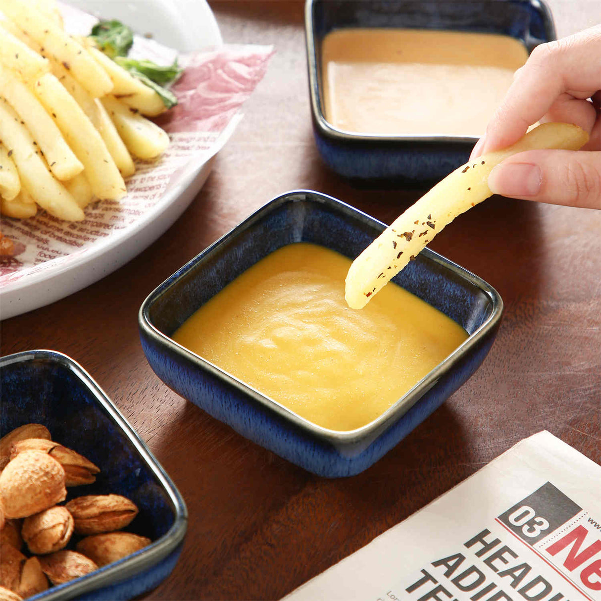 Stern Square Dipping Bowls Set of 4