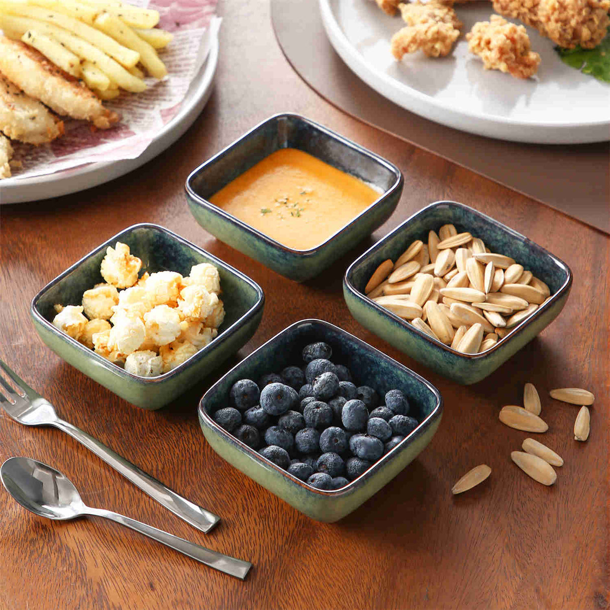 Stern Square Dipping Bowls Set of 4