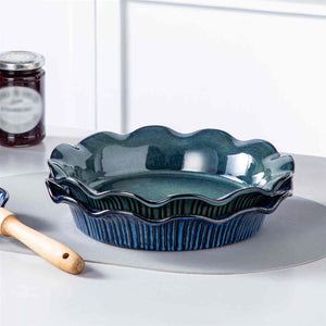 Stern Fluted Pie Pan - 1 or 2 Pieces Baking Dish