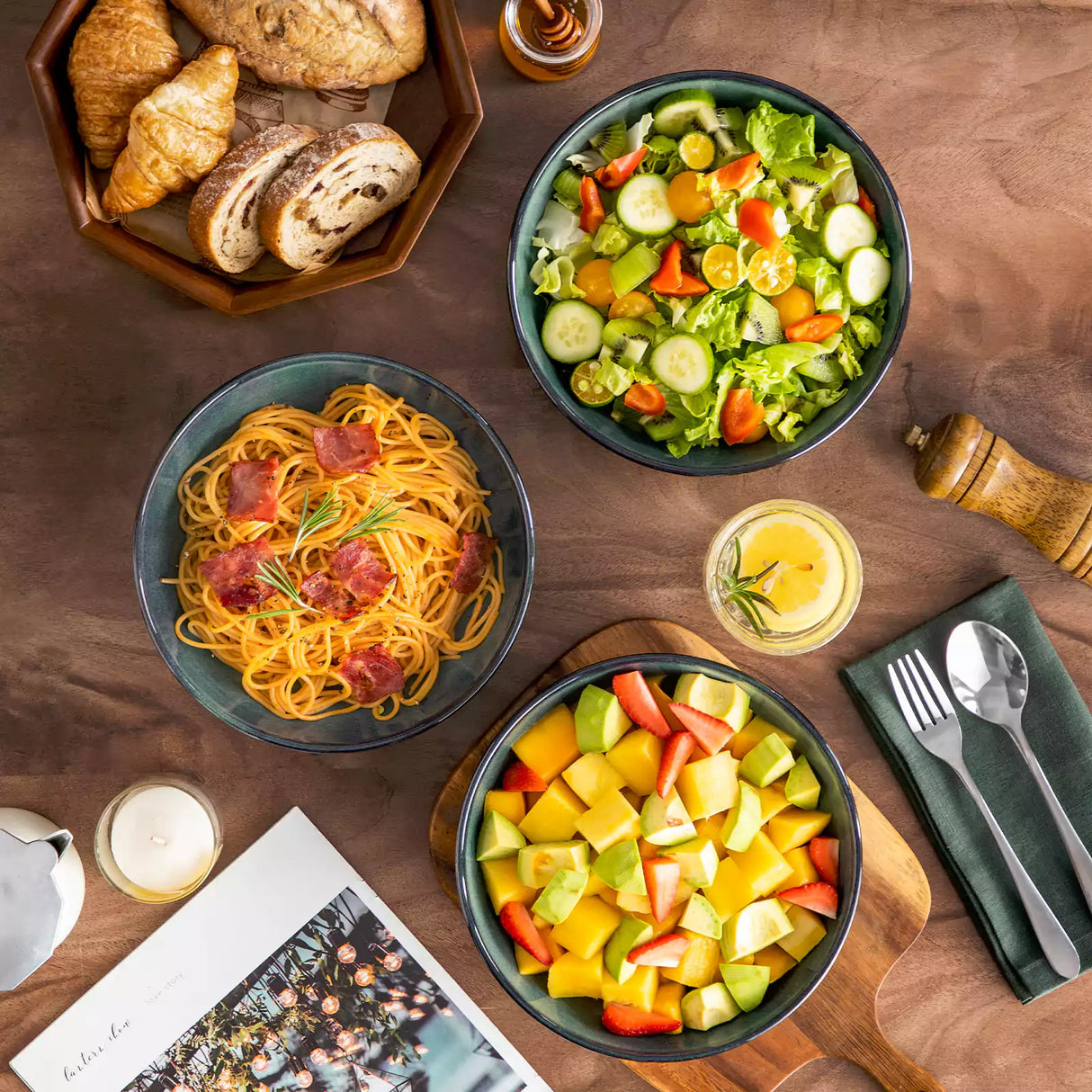 Stern Pasta Bowls Set of 4 Stoneware