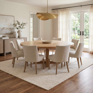 Finial Beige Wool Area Rug