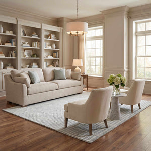 Finial Sage Wool Area Rug