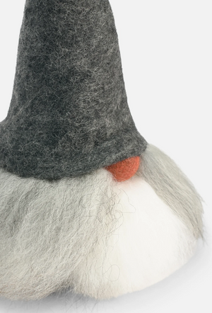Tomte Gnome - Walter with Felt Cap (Grey)