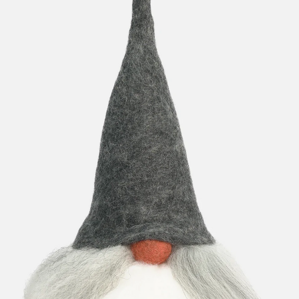 Tomte Gnome - Walter with Felt Cap (Grey)