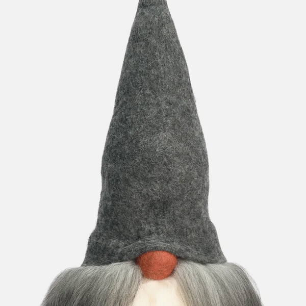 Tomte Gnome - Verner with Felt Cap (Grey)