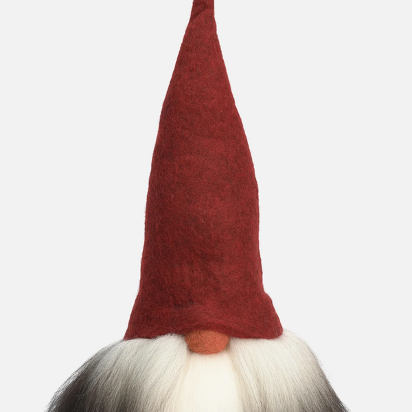 Tomte Gnome - Verner with Felt Cap (Red)