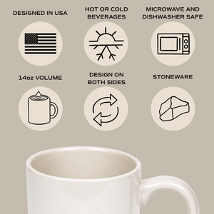 Dog Mom 14oz Stoneware Coffee Mug