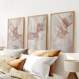 Neutral Abstract Set of 3 Prints Wall Art Decor