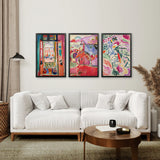 Set of 3 Henri Matisse Posters. Watercolor Landscape