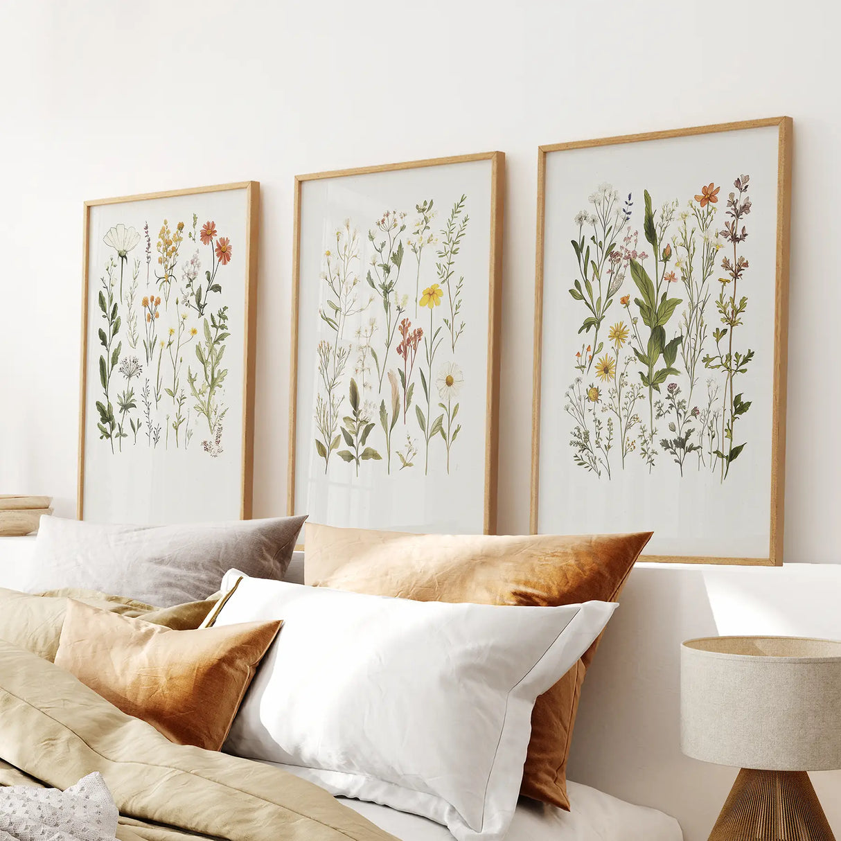 Watercolor Wildflower Floral Nursery Wall Art Set