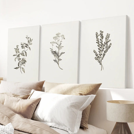 Vintage Home Decor. Botanical Wall Art Set by Sydney Parkinson