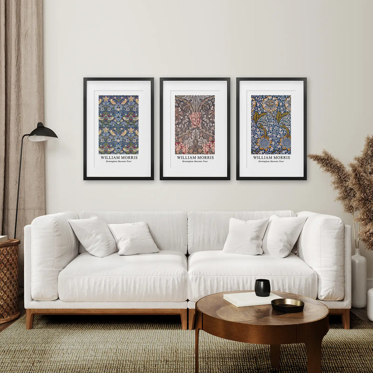 Modern Art Nouveau William Morris Set of 3 Prints