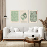 Sage Green Matisse Art Print Set of 3 Piece