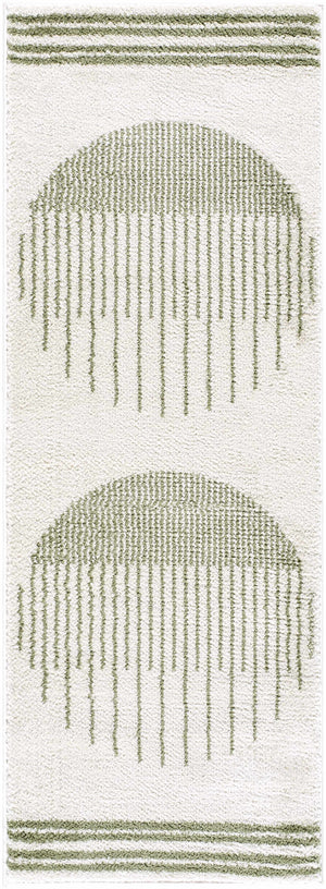 Apichu Green Washable Area Rug