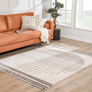 Apichu Charcoal Washable Area Rug