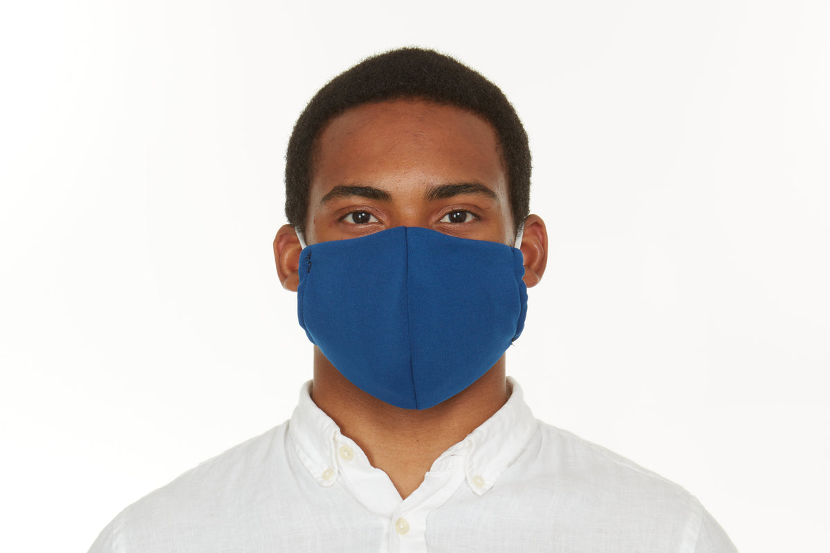 6-Pack: Men's Reusable Machine Washable Masks Mystery (3 Solid + 3 Prints)