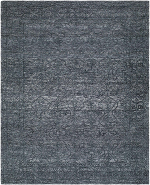 Yadid Black Wool Area Rug