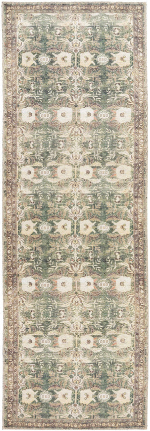 Acoose Vintage Flat Pile Washable Rug