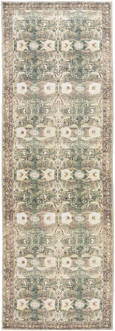 Acoose Vintage Flat Pile Washable Rug