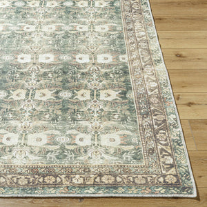 Acoose Vintage Flat Pile Washable Rug