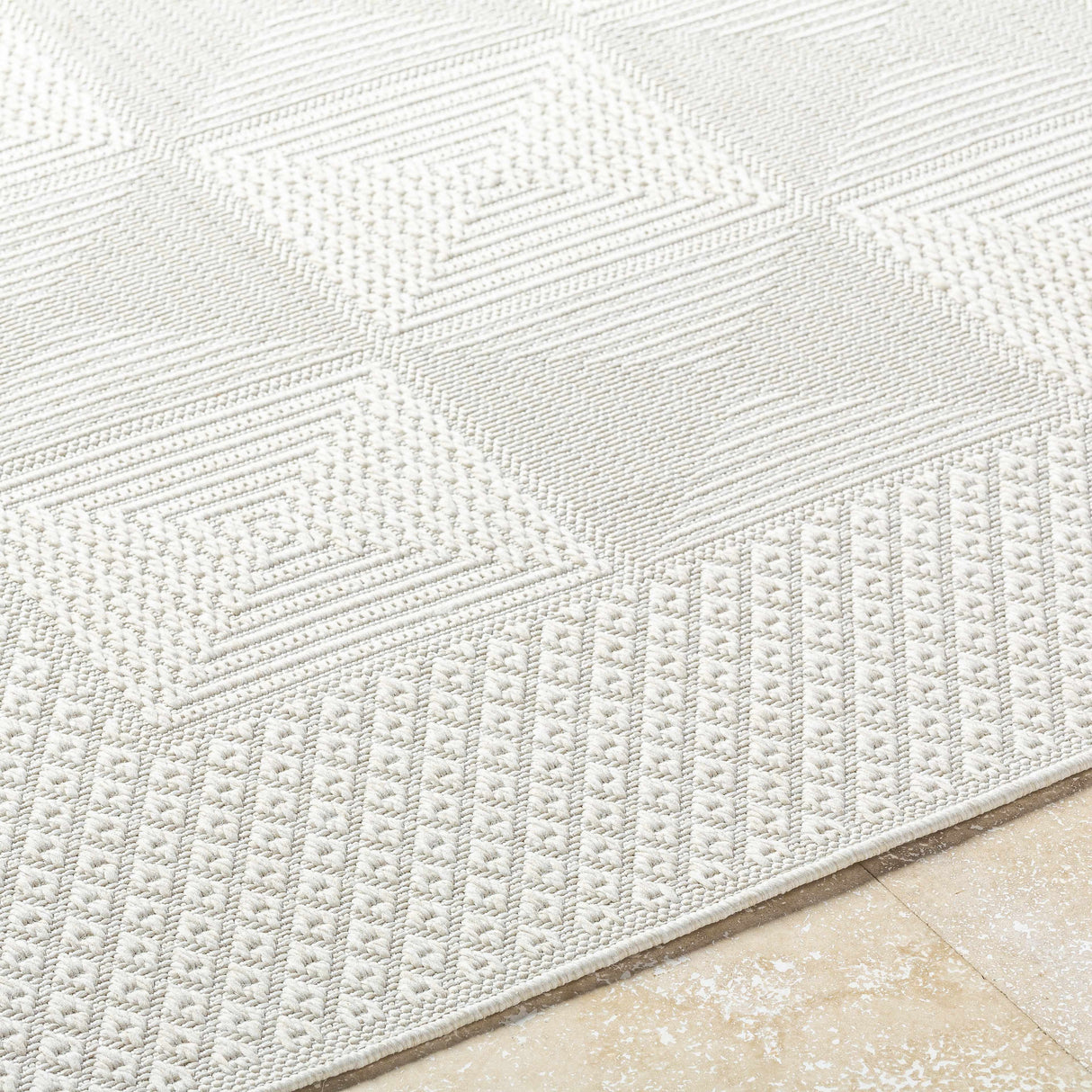Anabia White Area Rug