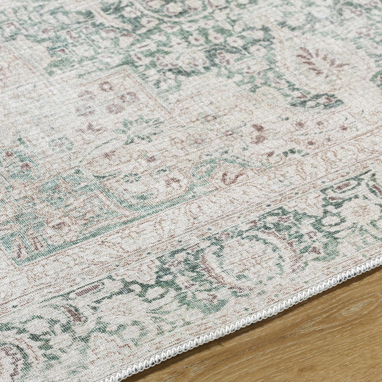 Yanis Vintage Flat Pile Washable Rug