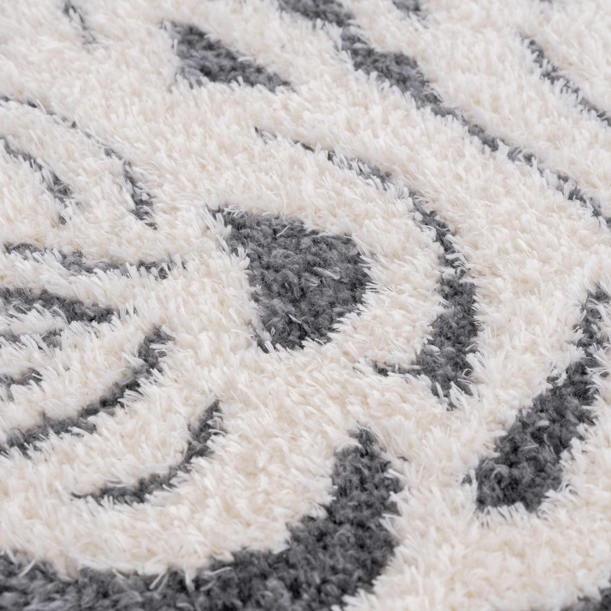 Zane Charcoal Tibetan Tiger Plush Rug