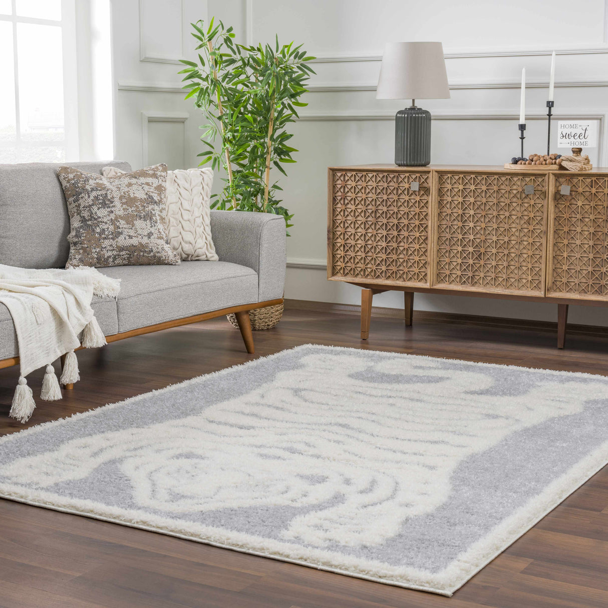 Zane Gray Tibetan Tiger Area Rug - Clearance