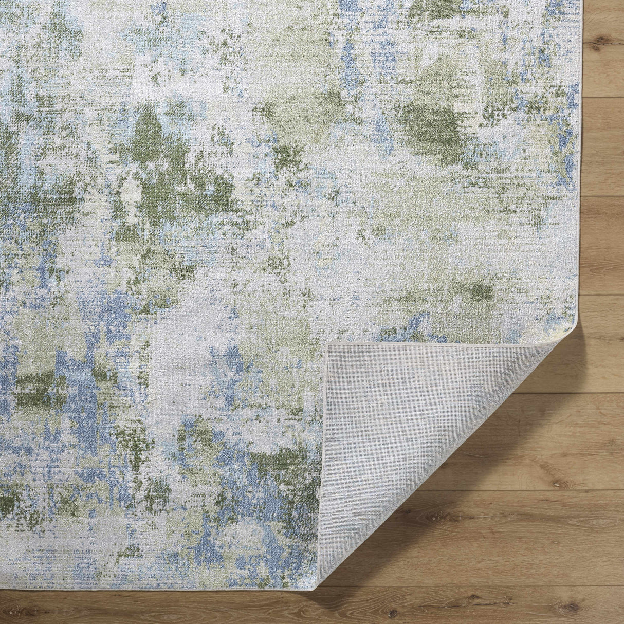 Anitra Green Washable Area Rug