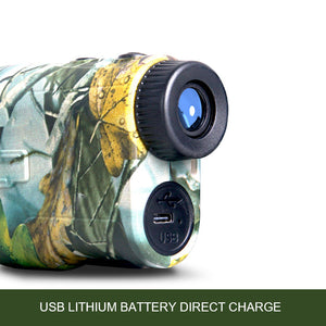 1000 Yard Laser Rangefinder Hunting Golf Range Finder 6.5X Rechargeable