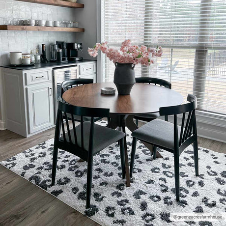 Zhen Black Spots Leopard Rug - Clearance
