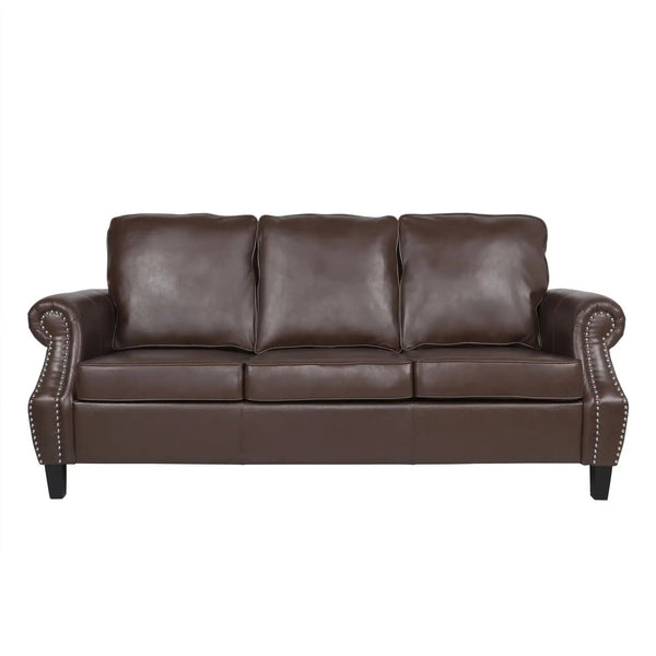 Contemporary 3 Seater Sofa With Nailhead Trim - Best Buy Furniture