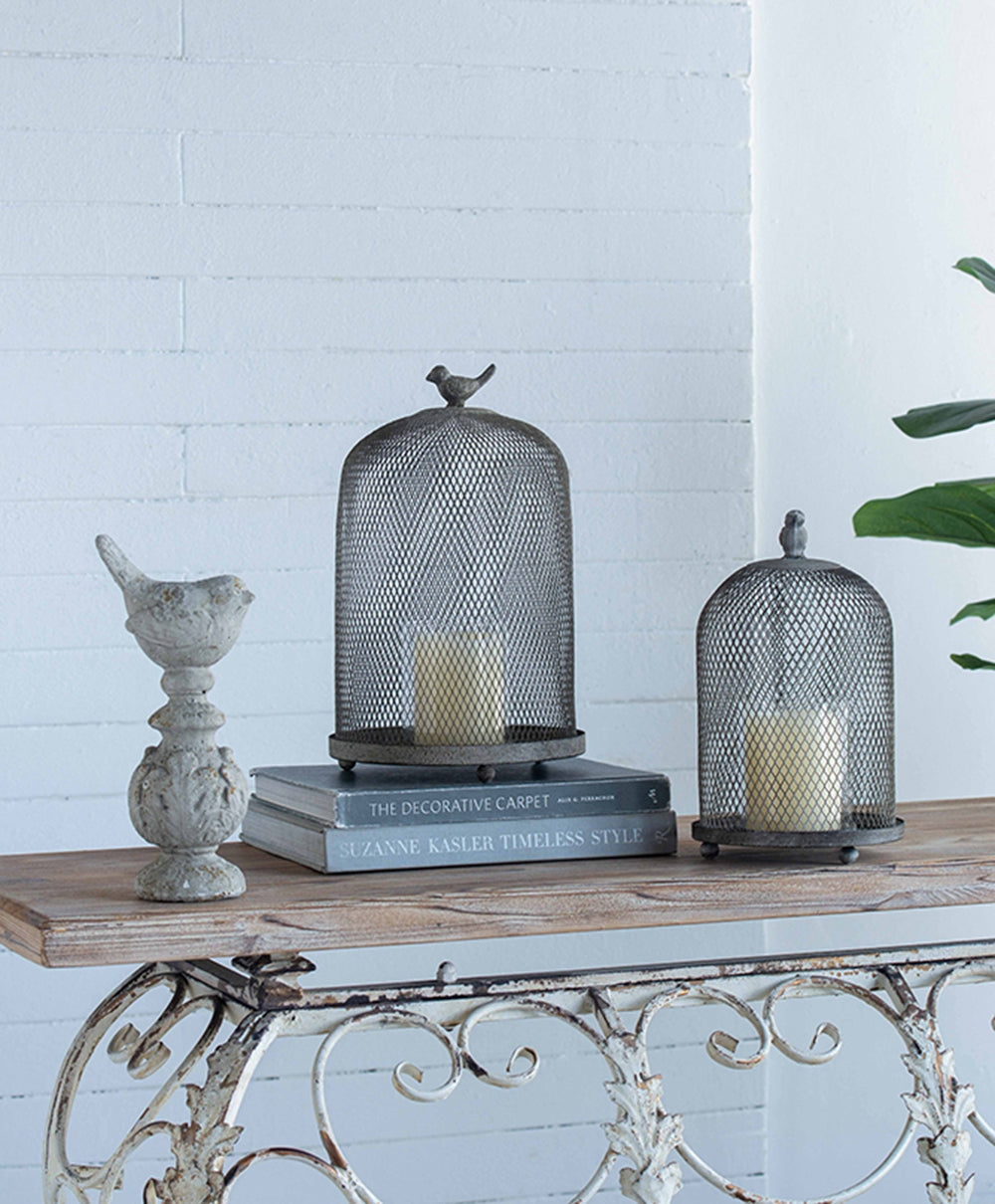Set of 2 Ophira Sparrow Antique Candle Holders