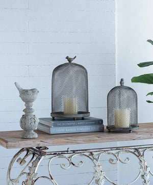 Set of 2 Ophira Sparrow Antique Candle Holders