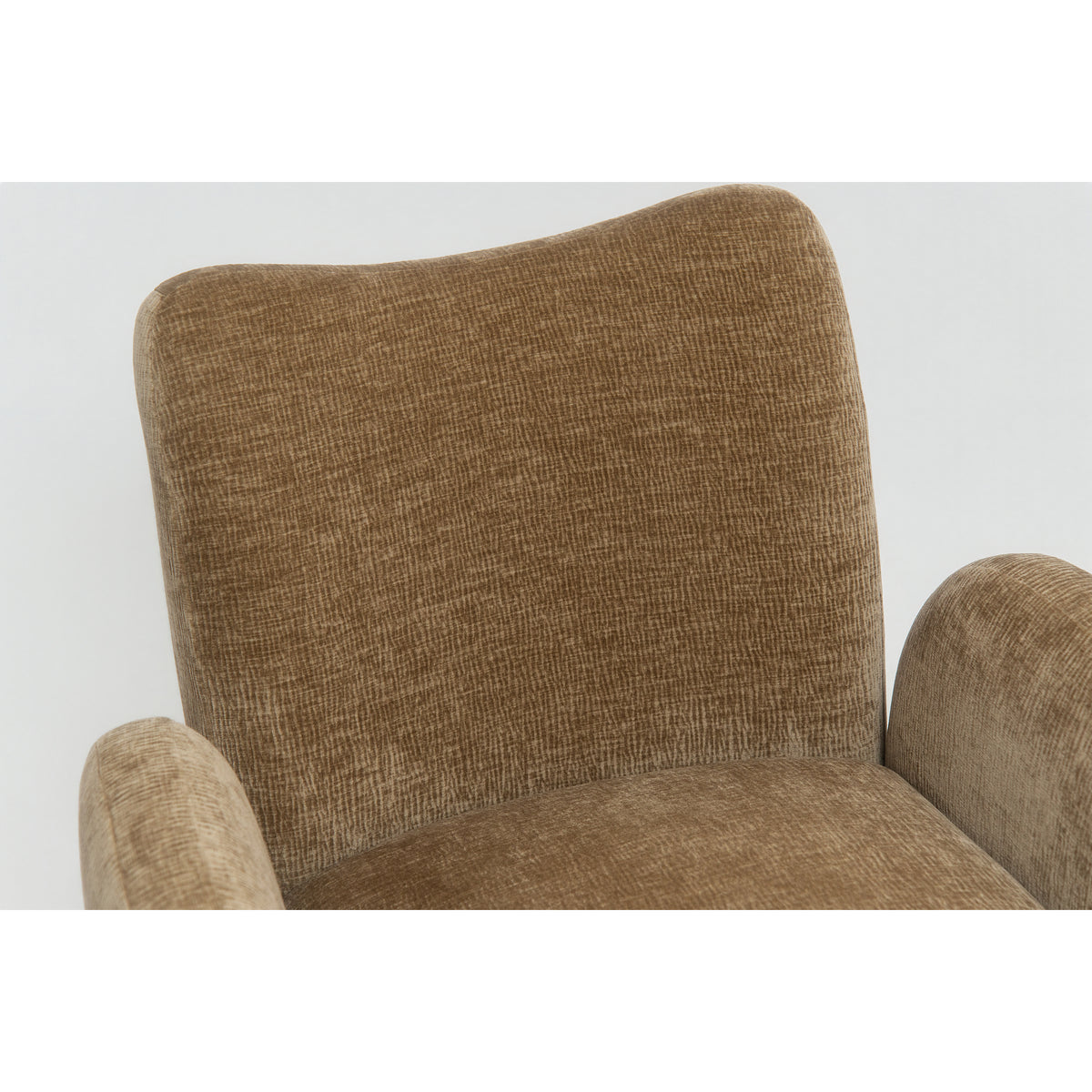 360° Swivel Chair Accent Chair - Dark Camel