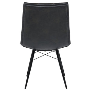 Tufted Back Dining Chairs (Set of 4) - Black