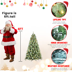 Premium 5FT Christmas Tree with 200 Warm Lights