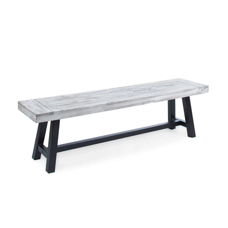 Tranquilizer - Outdoor Acacia Wood Bench With Slat Panel Design - Best Buy Furniture
