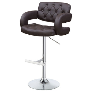 Adjustable Bar Stool With Upholstery