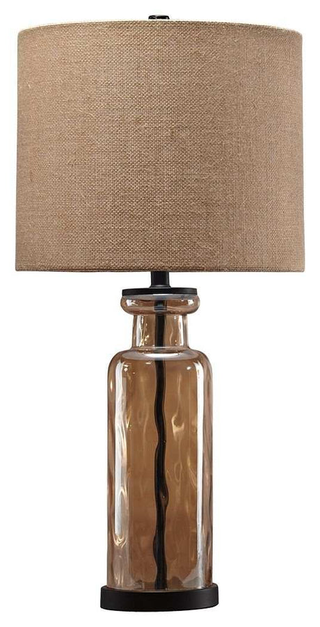Laurentia - Glass Table Lamp - Champagne - Best Buy Furniture