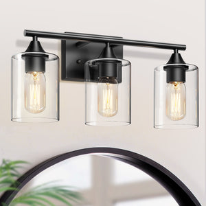 3-Light Matte Bathroom Vanity Wall Light