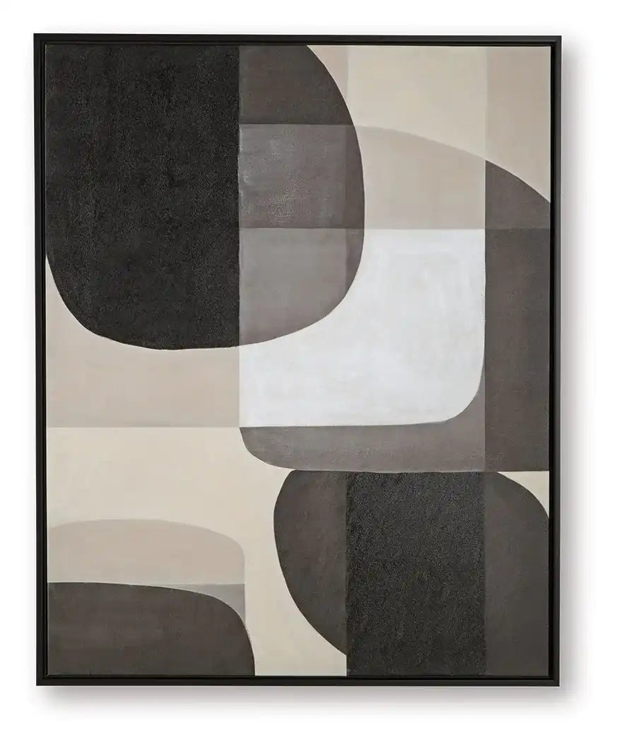 Kesleigh - Wall Art - Black / White - Best Buy Furniture