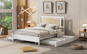 Platform Bed With 2 Big Drawers & Trundle